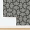 Art Deco Geometric Black And White Geo Scallop Ogee 1920 Vintage Custom Removable Wallpaper by Spoonflower Peel & Stick Wallpaper 2FT Wide